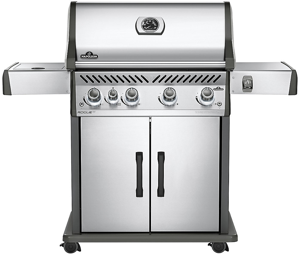 Napoleon Rogue SE 525 Natural Gas BBQ with Infrared Side Burner in Stainless Steel The Home Napoleon Rogue SE 525 Natural Gas BBQ with Infrared Side Burner in Stainless Steel The Home