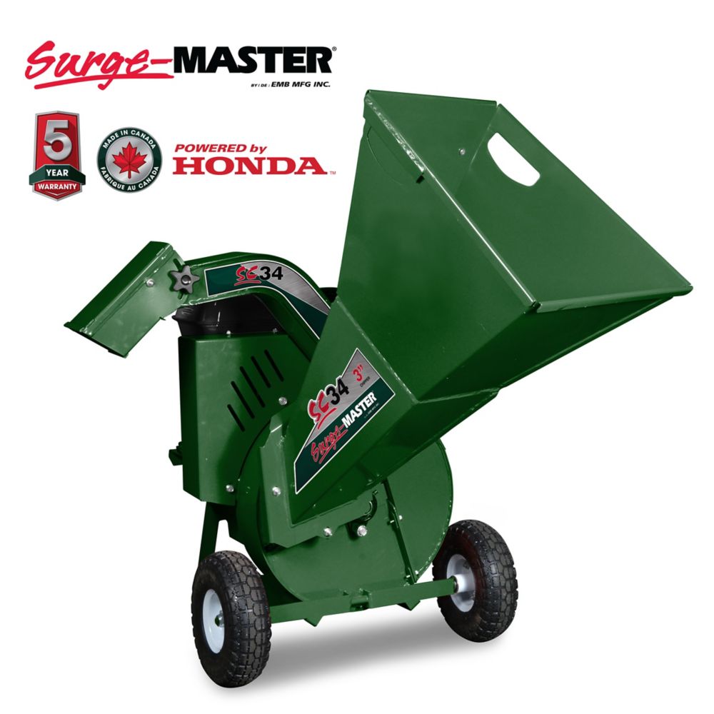 Surge Master SurgeMaster 10inch 24 HP Gas Powered Wood Chipper The