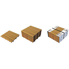 Deck Tiles Balcony The Home Depot Canada Acacia Wood Modular Deck Tiles