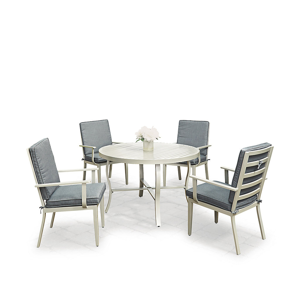 Homestyles South Beach 5-Piece Round Outdoor Dining Set | The Home