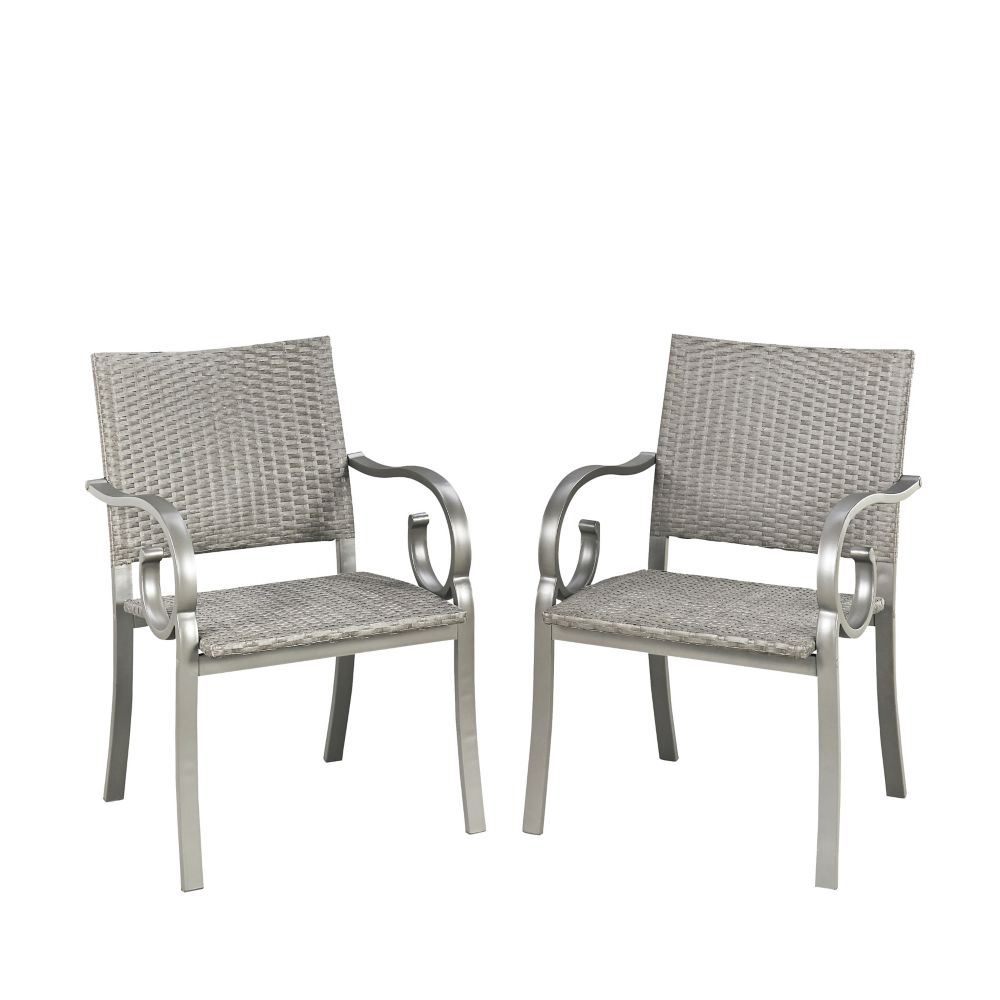 Patio Chairs Seating The Home Depot Canada Homestyles Capri Patio Arm Chairs Set Of 2