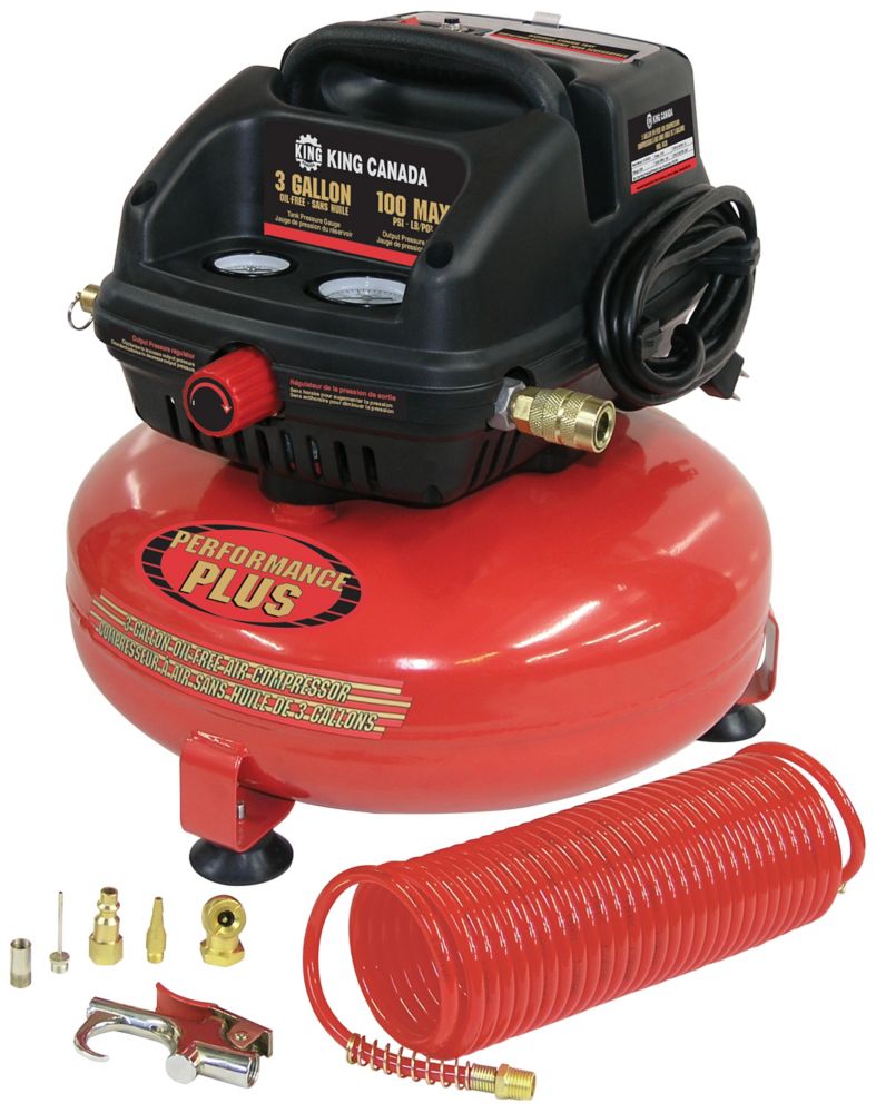 3 Gallon Oil-Free Air Compressor Kit 3 Gallon Oil-Free Air Compressor Kit