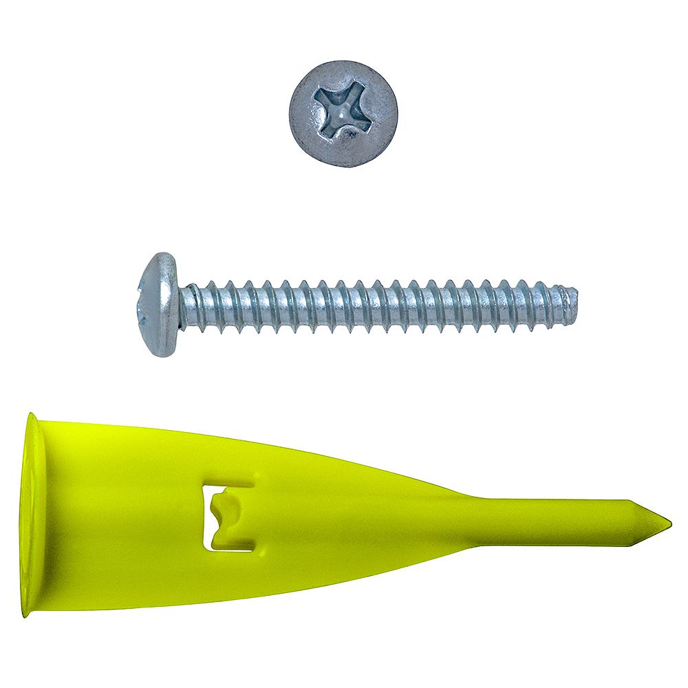 WallClaw 90 lb WallClaw HammerIn Drywall Anchor with Screw 25pcs