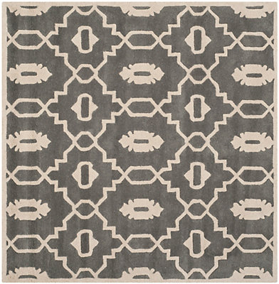 Safavieh Ham Chloe Dark Grey Ivory 5 Ft X Indoor Square Area Rug The Home Depot Canada