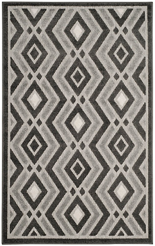 Cottage Dark Grey Light 3 Feet Inch X 5 Indoor Outdoor Area Rug