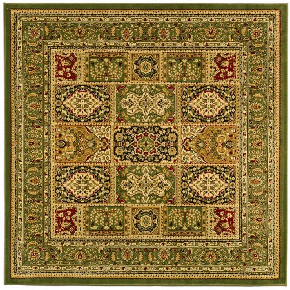 Safavieh Lyndhurst Zoe Multi / Green 8 ft. x 8 ft. Indoor Square Area