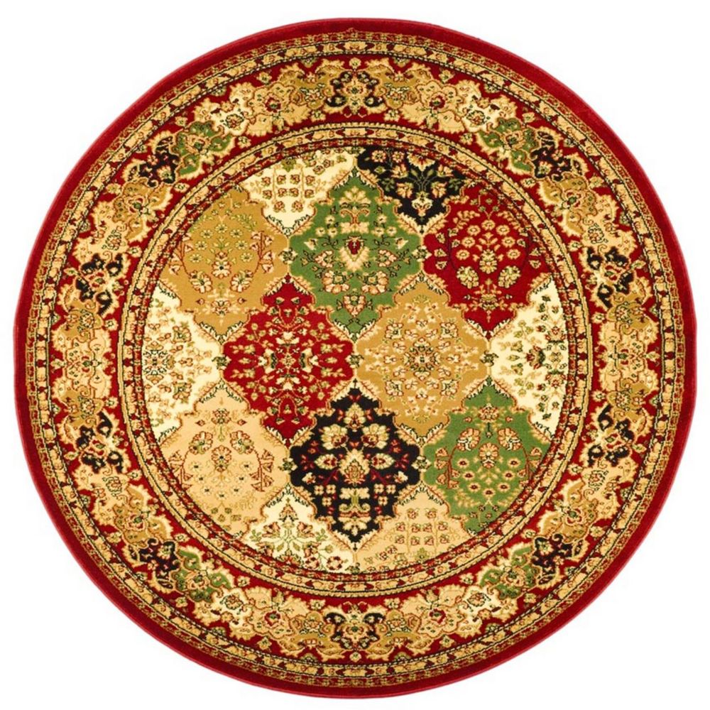 Safavieh Lyndhurst Emir Multi / Red 8 ft. x 8 ft. Indoor Round Area Rug