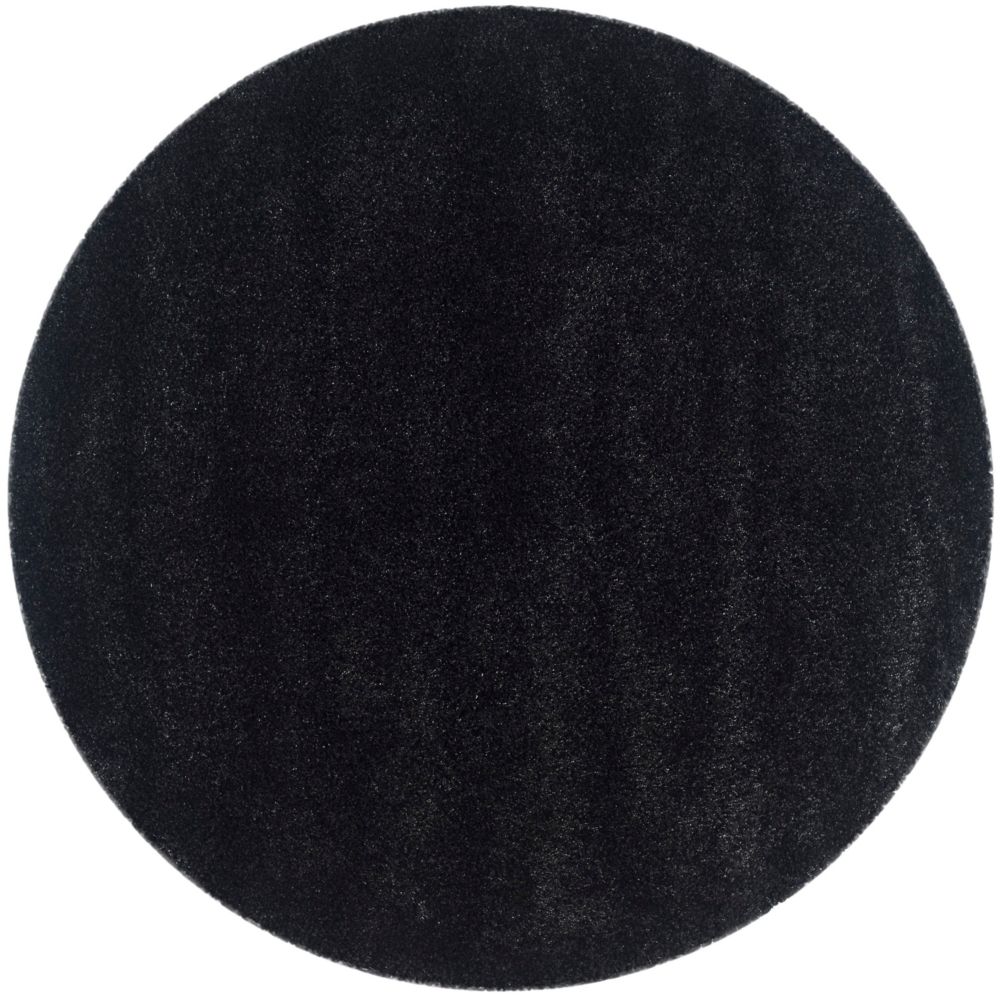 Safavieh Shag Felicia Black 6 ft. 7 inch x 6 ft. 7 inch Indoor Round