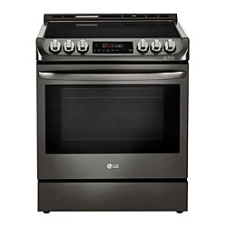 6.3 cu. ft. Electric Slide-In Range with ProBake Convection and EasyClean in Black Stainless Steel