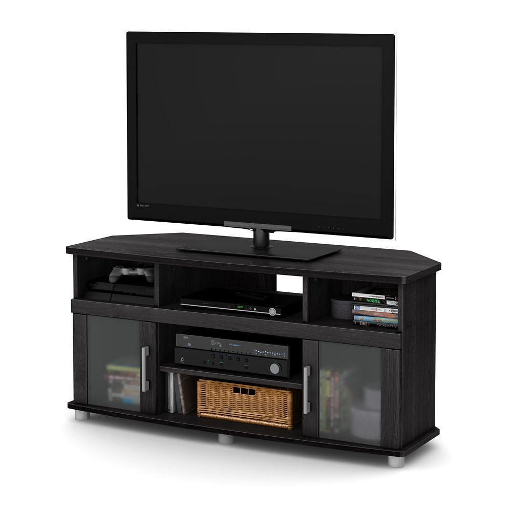 South S City Life Corner Tv Stand For Tvs Up To 50 Inches Gray City Life Corner Tv Stand For Tvs Up To 50 Inches Gray Oak Photo Of Product