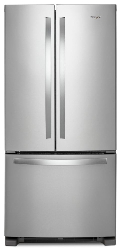 Whirlpool 33 Inch W 22 Cu Ft French Door Refrigerator In French Door Refrigerator In Fingerprint Resistant Stainless Steel Energy Star Photo Of