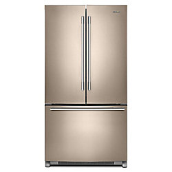 36-inch W 25 cu .ft. French Door Refrigerator with Fingerprint Resistant Sunset Bronze - ENERGY STAR®
