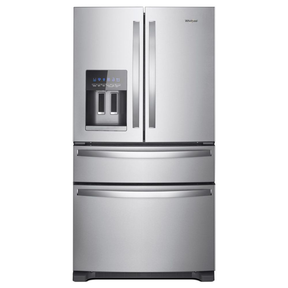 Whirlpool 36 Inch W 25 Cu Ft French Door Refrigerator In Fingerprint   P 1001087469 