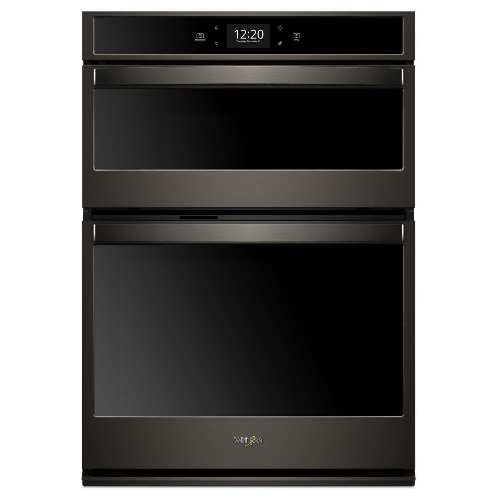 Whirlpool 30 Inch Double Electric Wall Oven Black Stainless Steel The