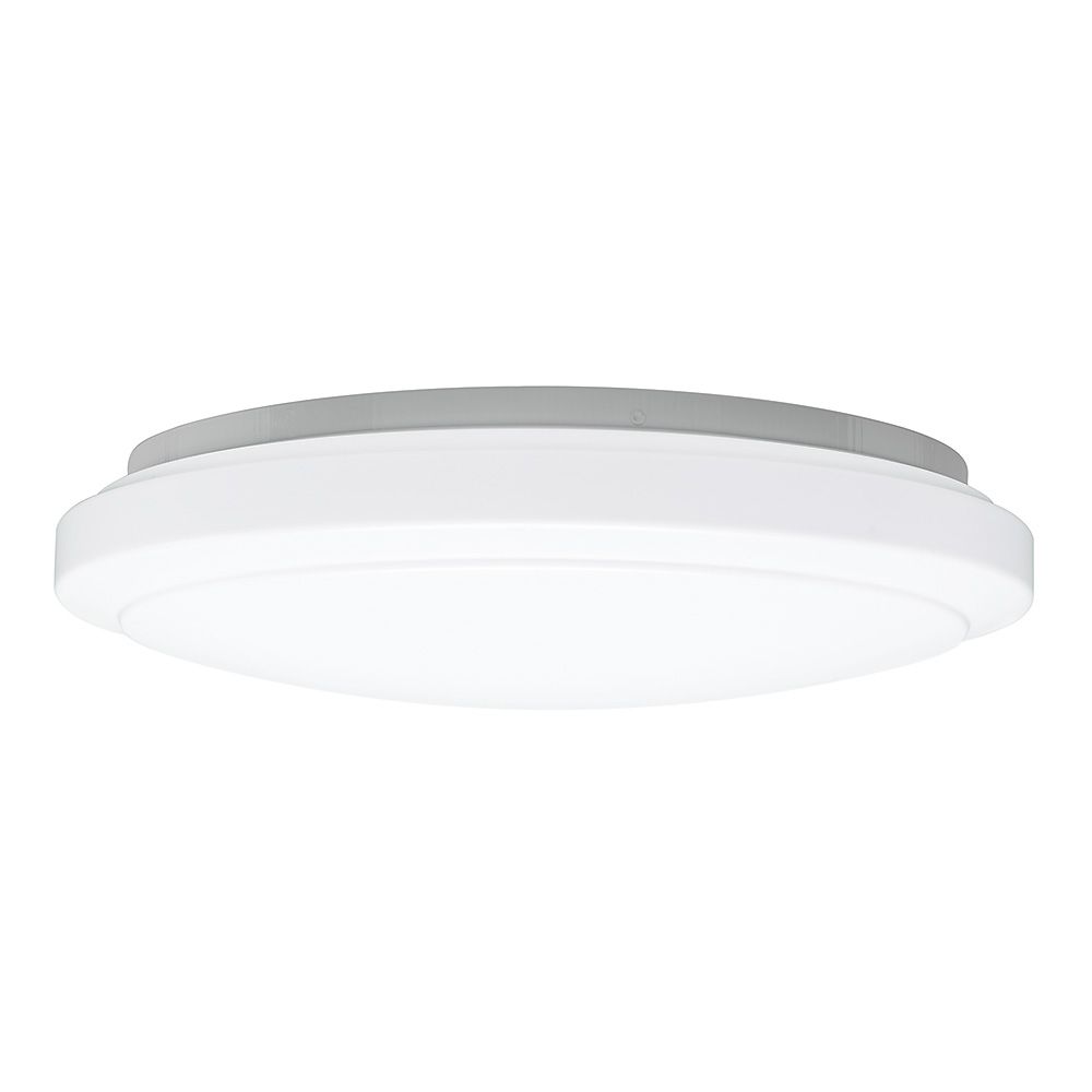 Hampton Bay 20 inch White Round LED Flush Mount Ceiling Light 2200