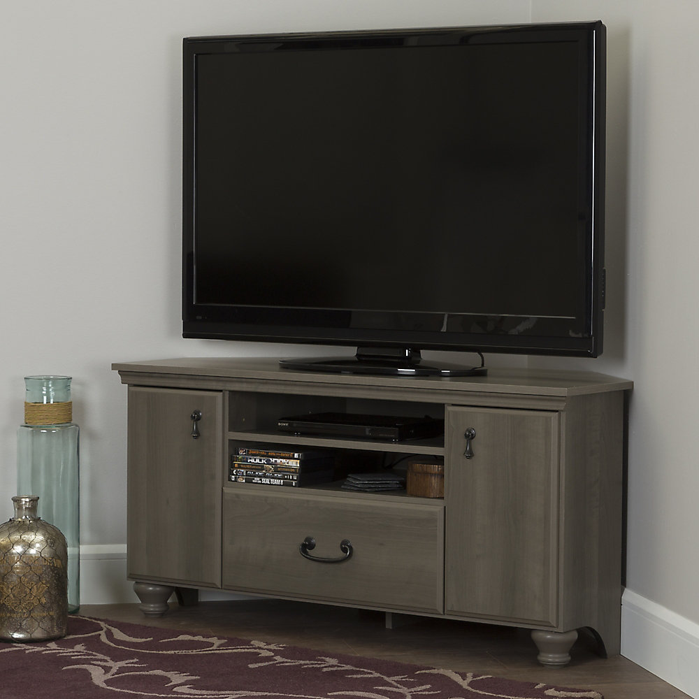South S Noble Corner Tv Stand For Tvs Up To 55 Gray Maple South S Noble Corner Tv Stand For Tvs Up To 55 Gray Maple