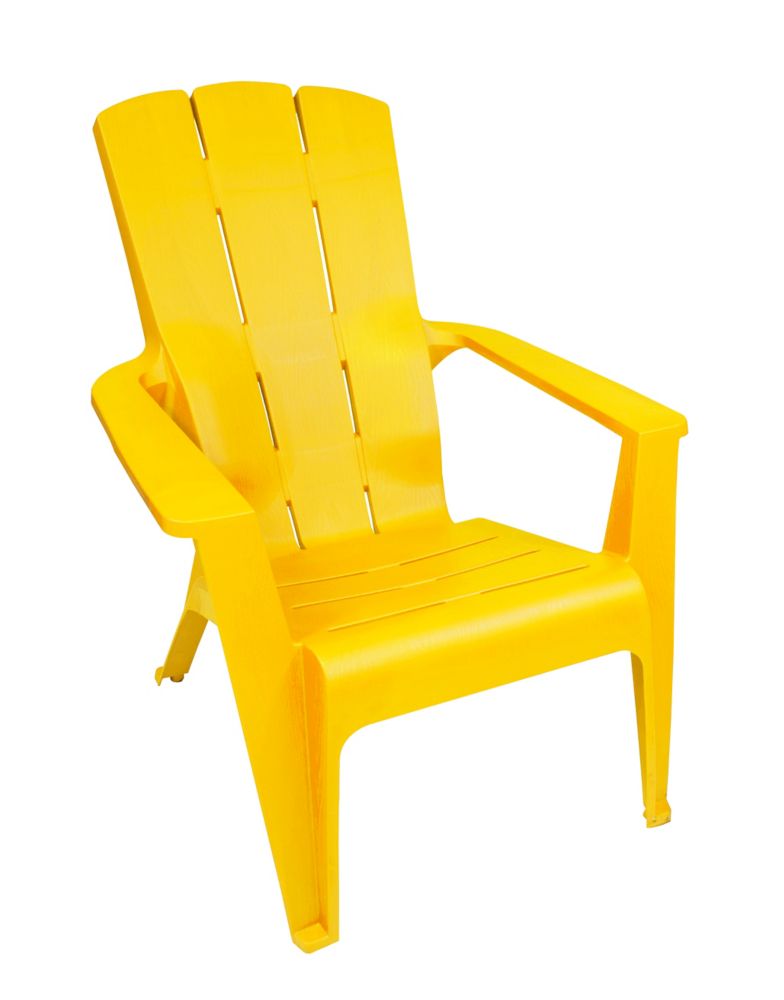 Gracious Living Contour Muskoka Chair In Yellow