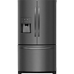 Réfrigérateur à porte française en acier inoxydable noir de 36 po W 26,8 pi3 - ENERGY STAR®