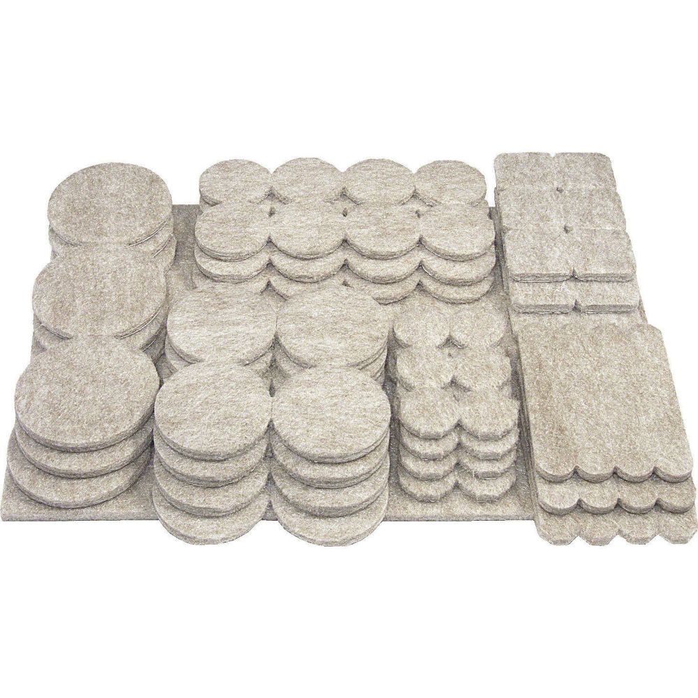 FELTAC HeavyDuty SelfAdhesive Multipack Felt Pads