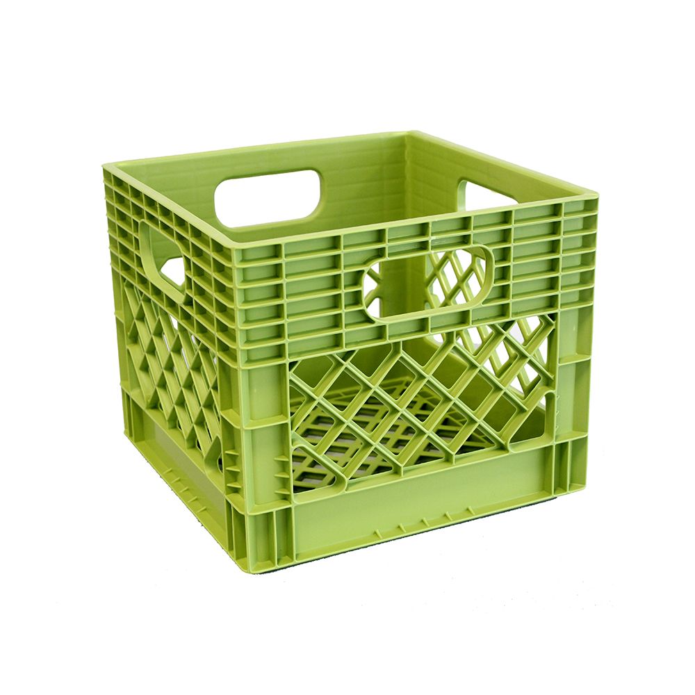 GSC Storage Tote Milk Crate 25L/6.5gal Key Lime The Home Depot Canada