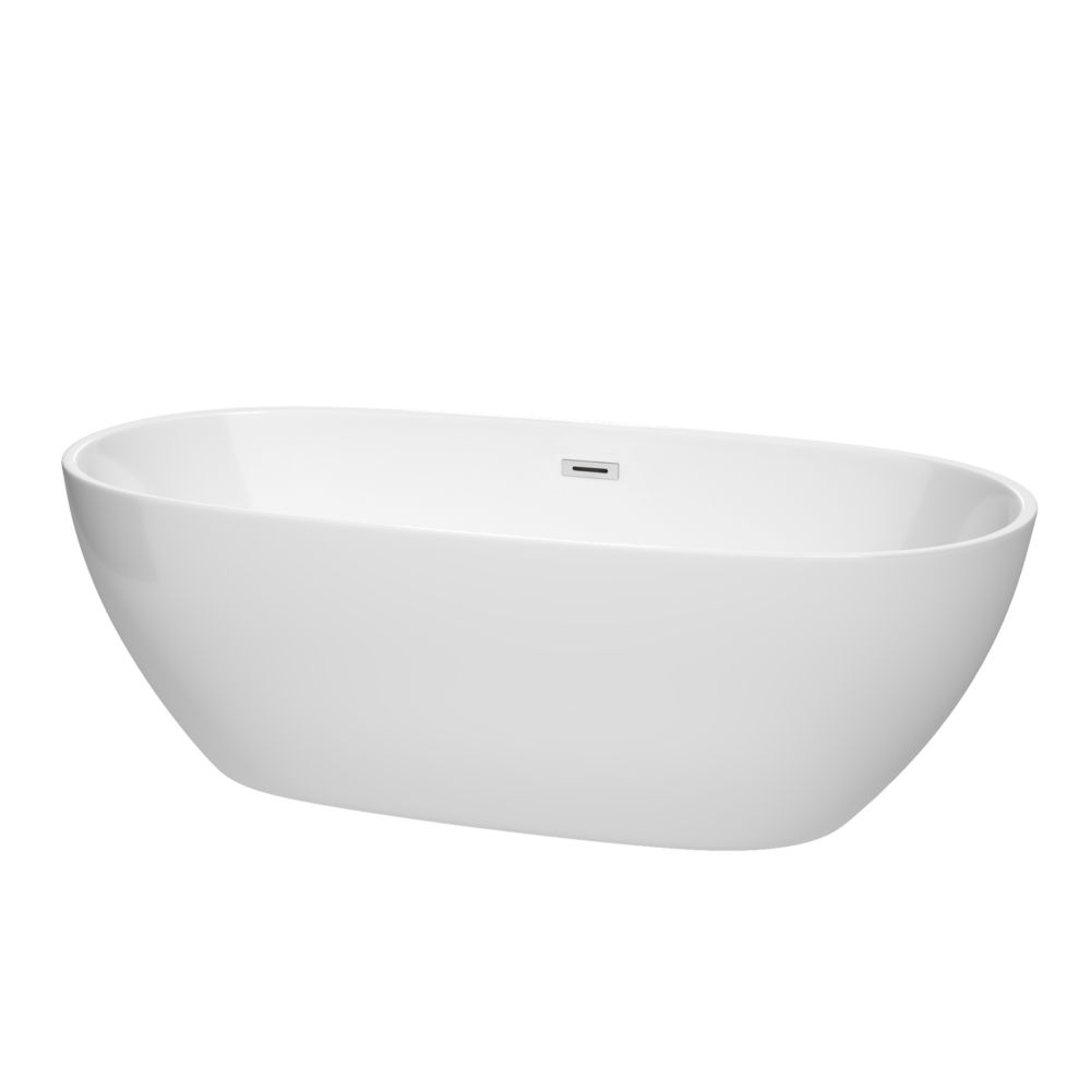 MAAX Sax Freestanding Non Whirlpool Bathtub in White The Home Depot