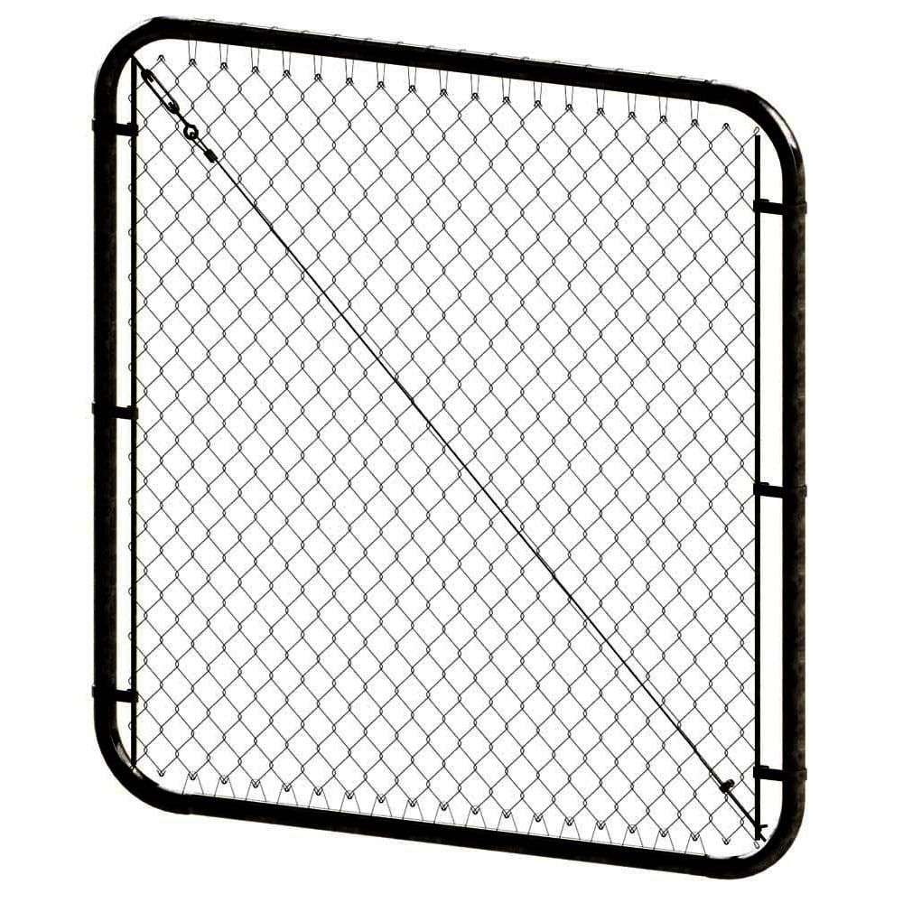 4 ft. H x 72inch W Black Adjustable Chain Link Gate