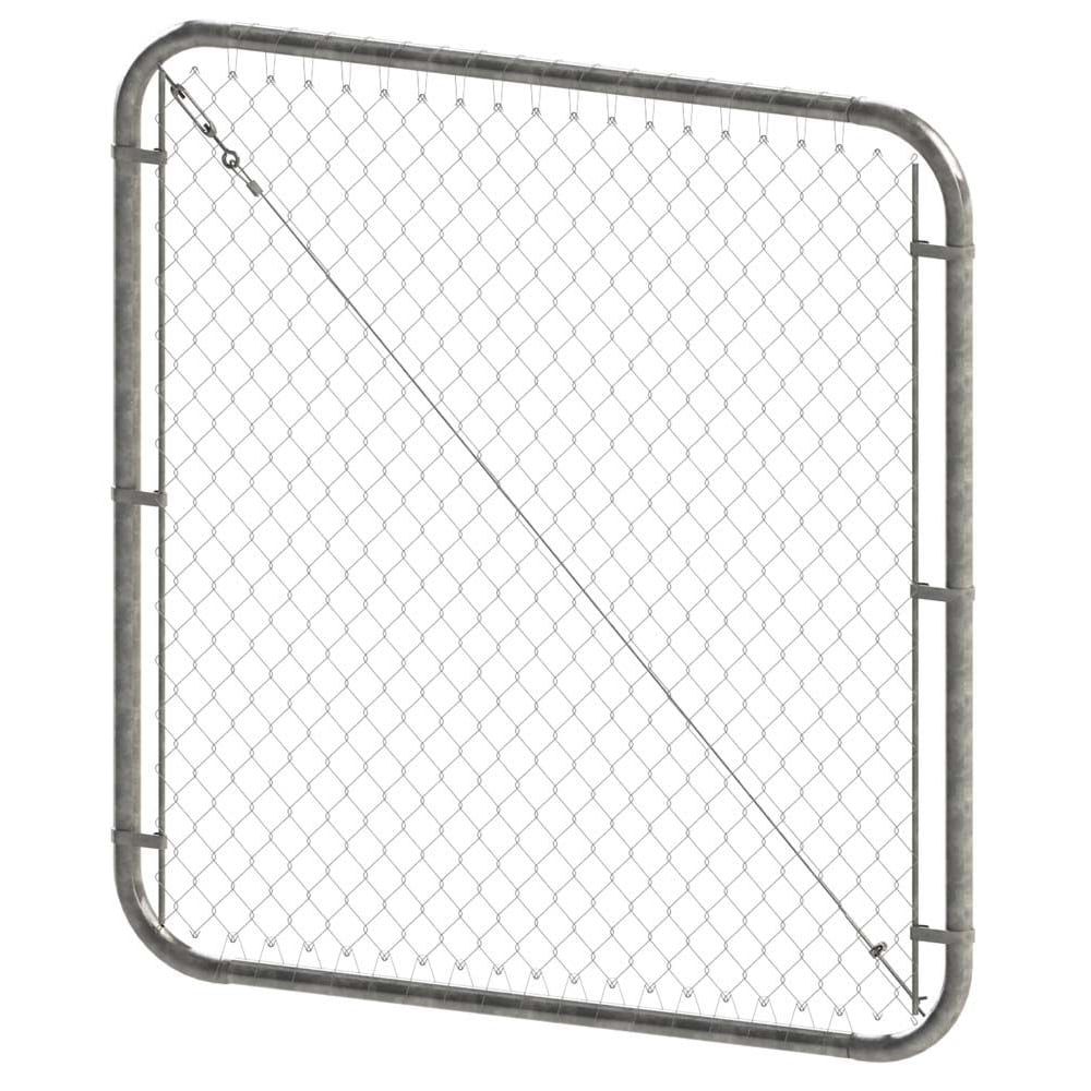 Peak Products 4 ft. H x 72inch W Galvanized Adjustable Chain Link Gate