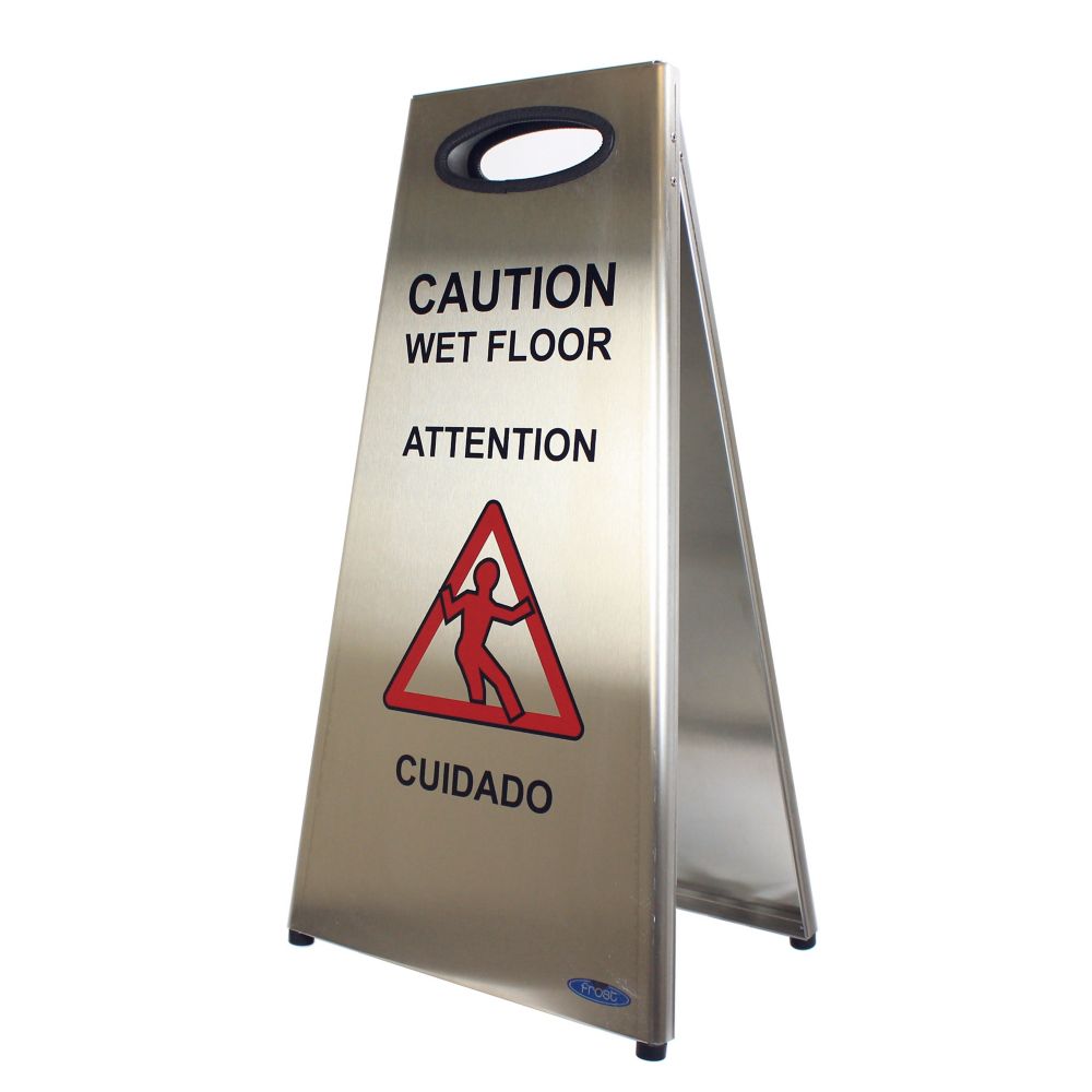 Frost Stainless Steel Wet Floor Sign The Home Depot Canada