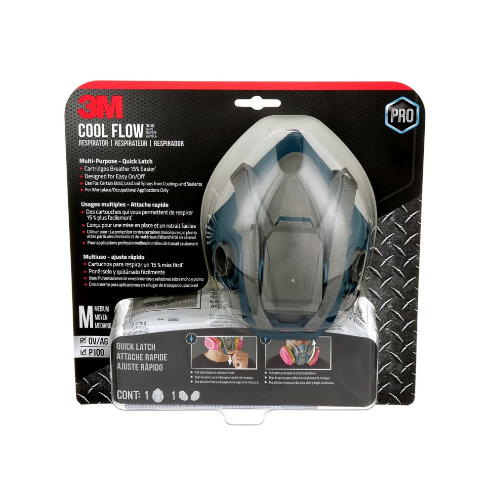 Cool Flow 3M MultiPurpose Respirator, reusable, grey The Home Depot