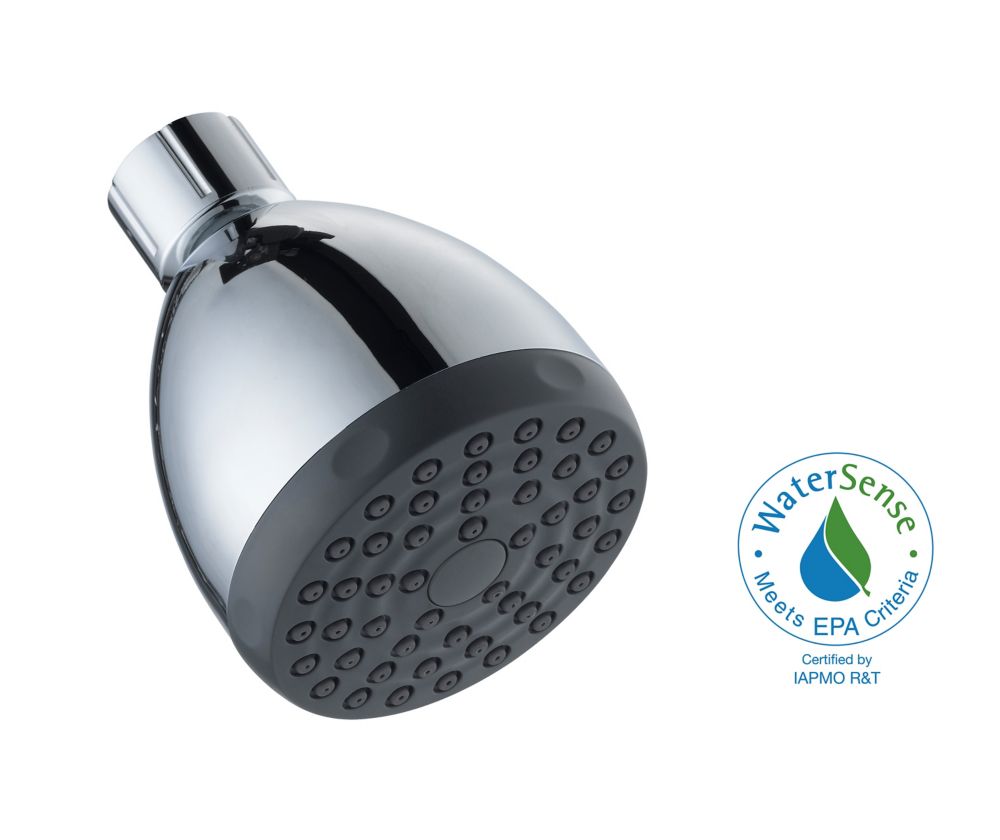 Glacier Bay Wall Bar Handheld Shower And Showerhead The Home Depot Glacier Bay Fixed Round Showerhead