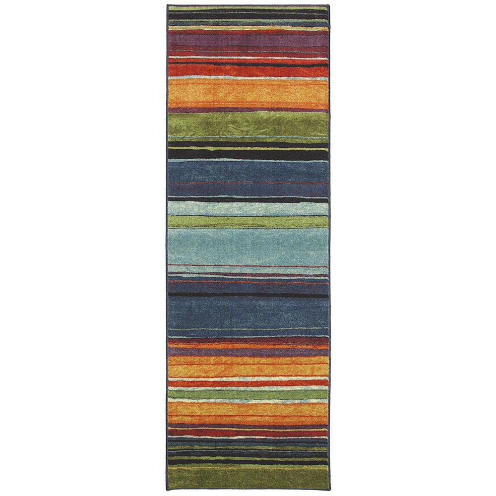 Mohawk Home Carnival Stripe Multi-Color Scatter Rug, 2' x 5'