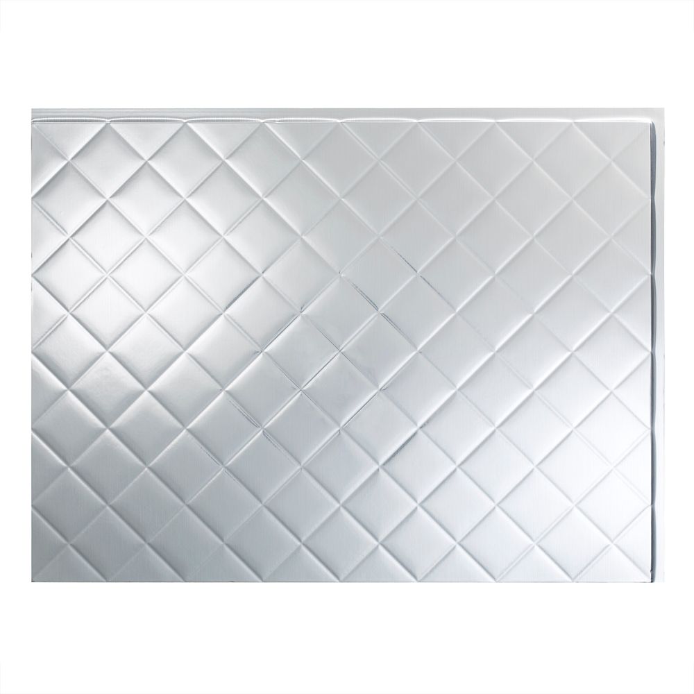 Inoxia Backsplashes Cube 30-inch Real Stainless Steel Backsplash 