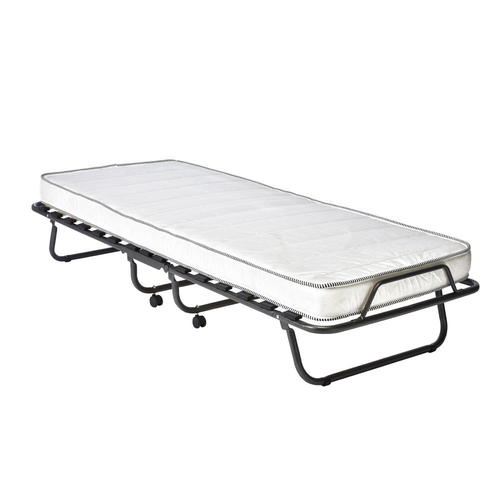 small folding bed with mattress