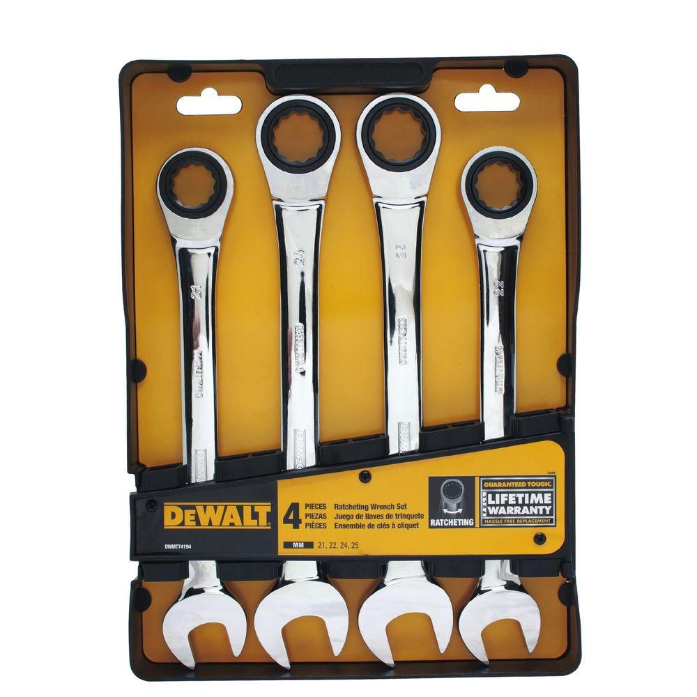 DEWALT Jumbo Ratcheting Combo Wrench Set (MM) | The Home Depot Canada