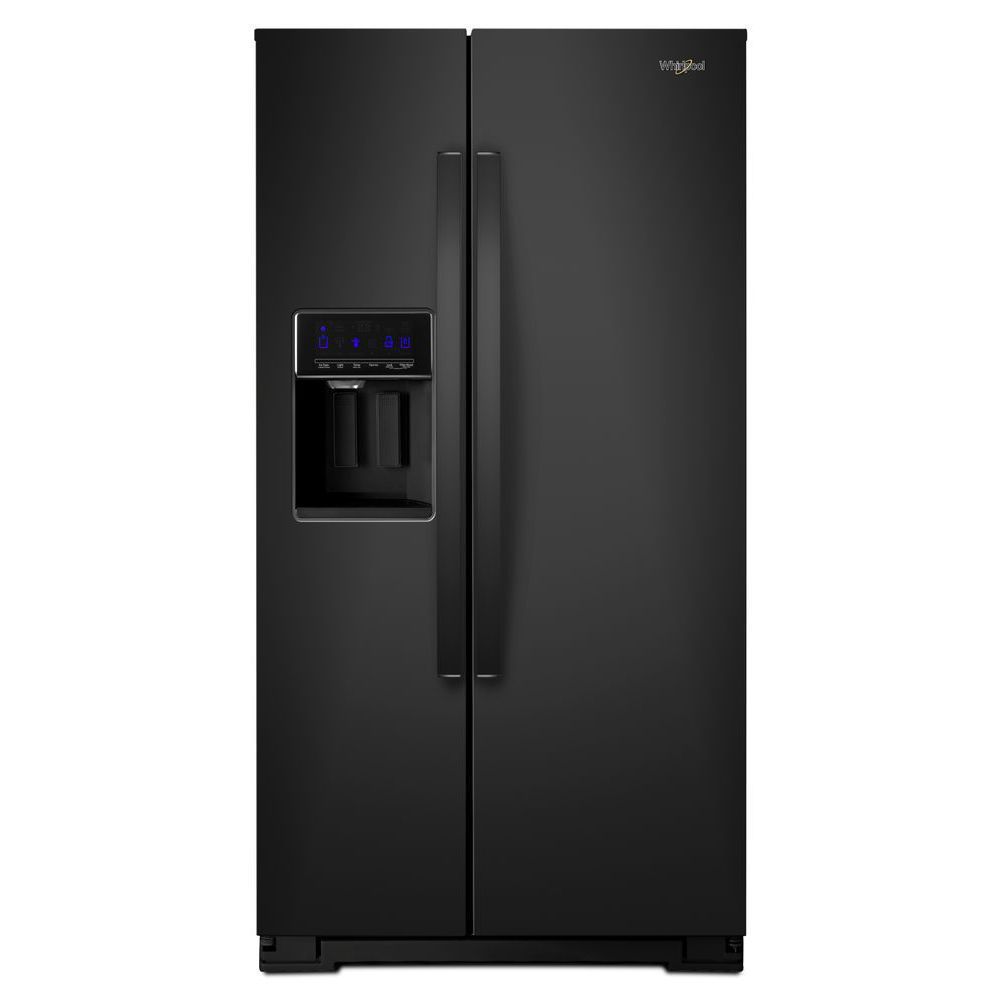 Whirlpool 36 Inch W 21 Cu Ft Side By Side Refrigerator In Black   P 1001104507 