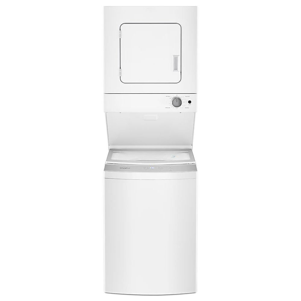 Whirlpool Stacked 1.8 cu. ft. Washer and 3.4 cu. ft. Electric Dryer in White The Home Depot Canada Whirlpool Stacked 1.8 cu. ft. Washer and 3.4 cu. ft. Electric Dryer in White The Home Depot Canada
