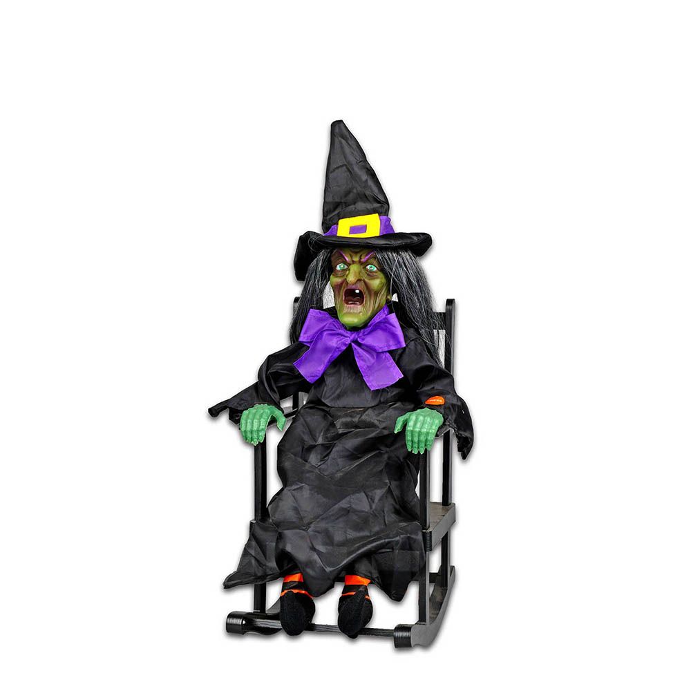  Home Accents Halloween LED Lit Animated Rocking Witch 