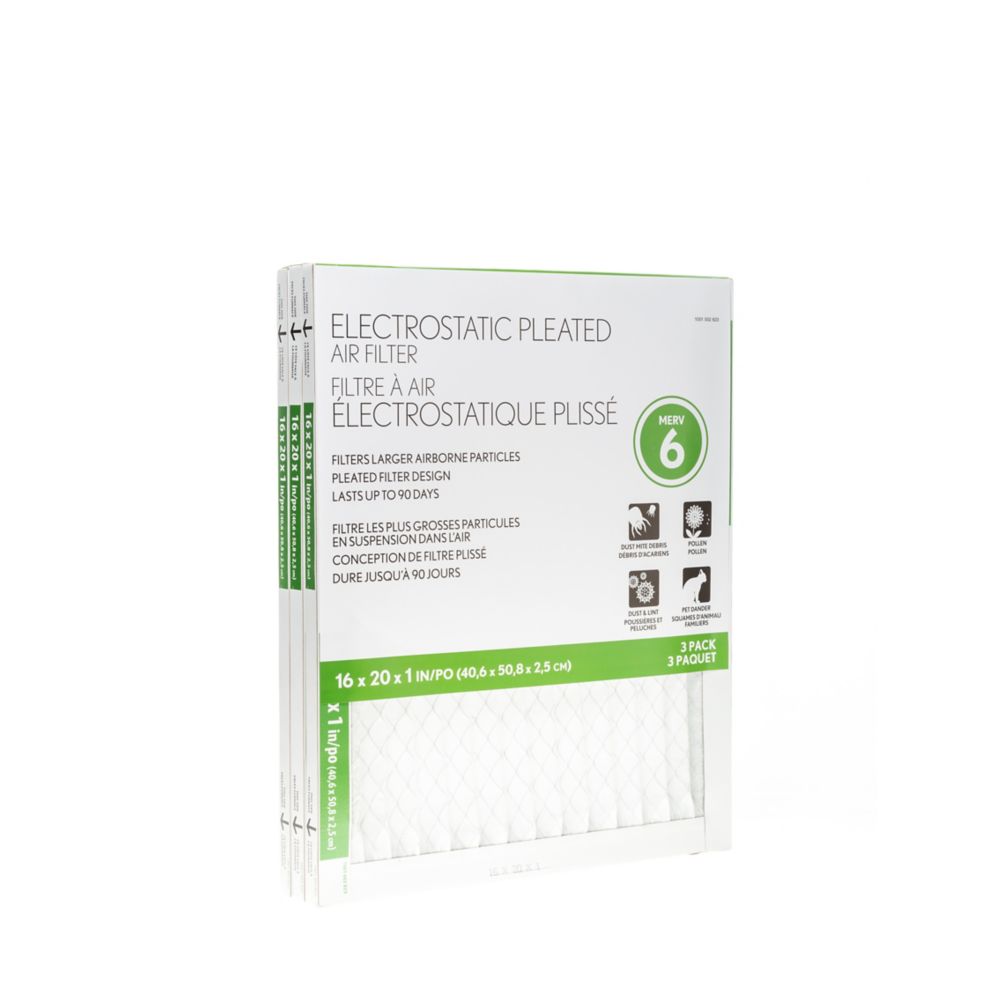 furnace filters 16x20x1 home depot