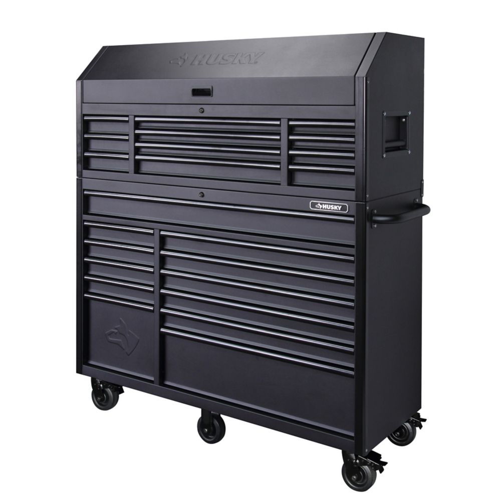 HUSKY 56inch 23Drawer Tool Chest and Rolling Set in Textured