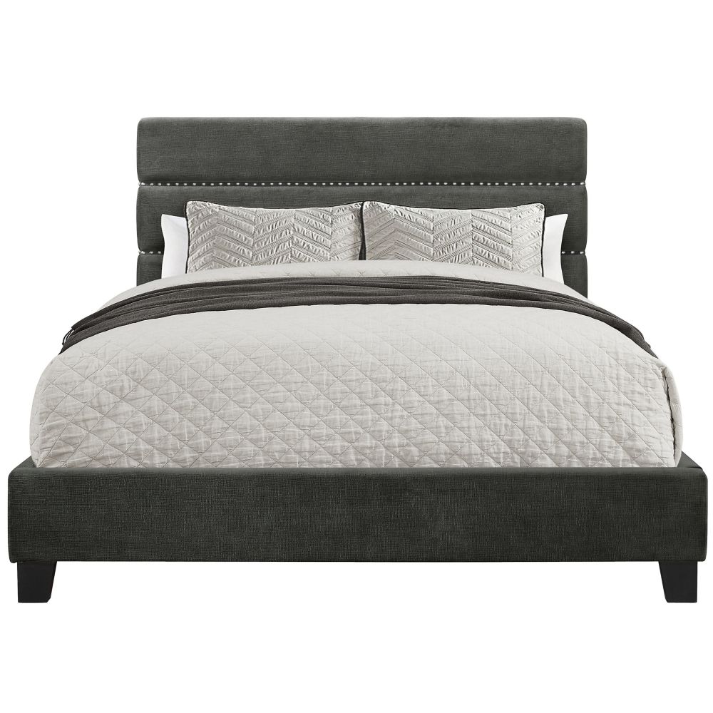 Bed Frames King Size Queen Beds More The Home Depot Canada Pulaski Horizontally Channeled All In One Queen Upholstered Bed