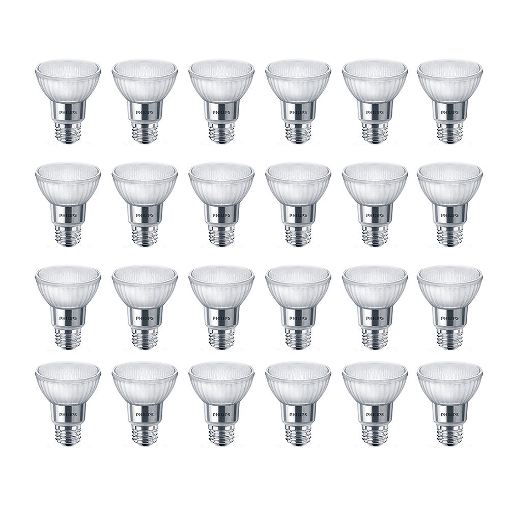 Philips 5.5W=50W Bright White PAR20 LED Light Bulb (24pack) The Home