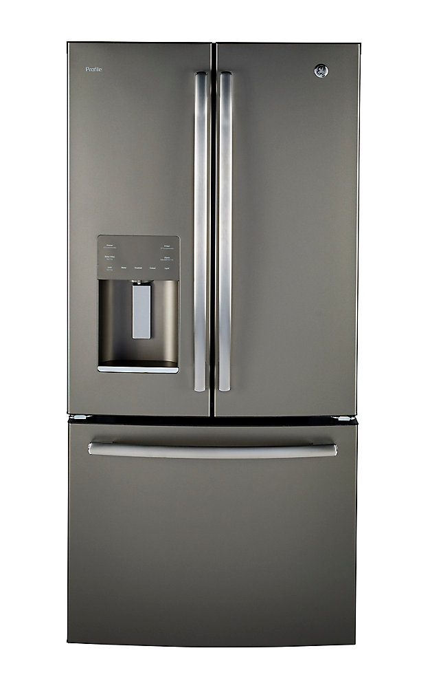 GE Profile 17.5 Cu.Ft. Counter Depth French Door Refrigerator Gray The Home Depot Canada GE Profile 17.5 Cu.Ft. Counter Depth French Door Refrigerator Gray The Home Depot Canada