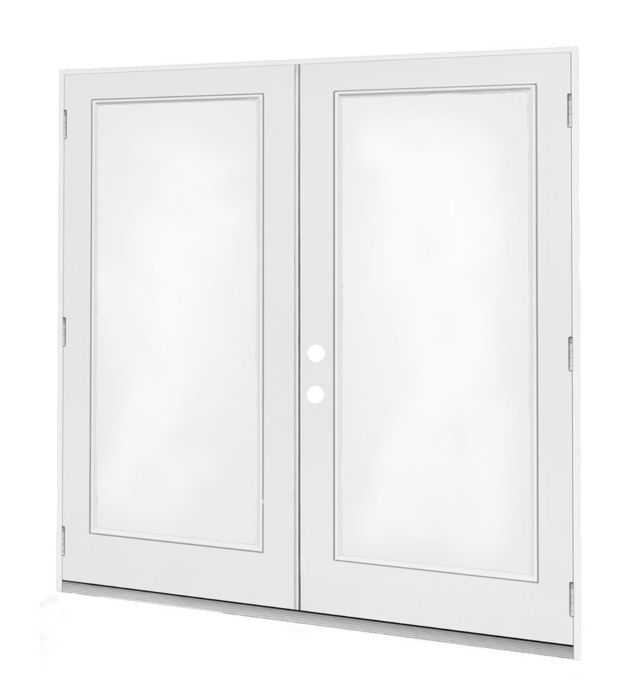 JELD-WEN Windows & Doors 6 Ft. French Door, 1 Lite Door Glass, Low E ...