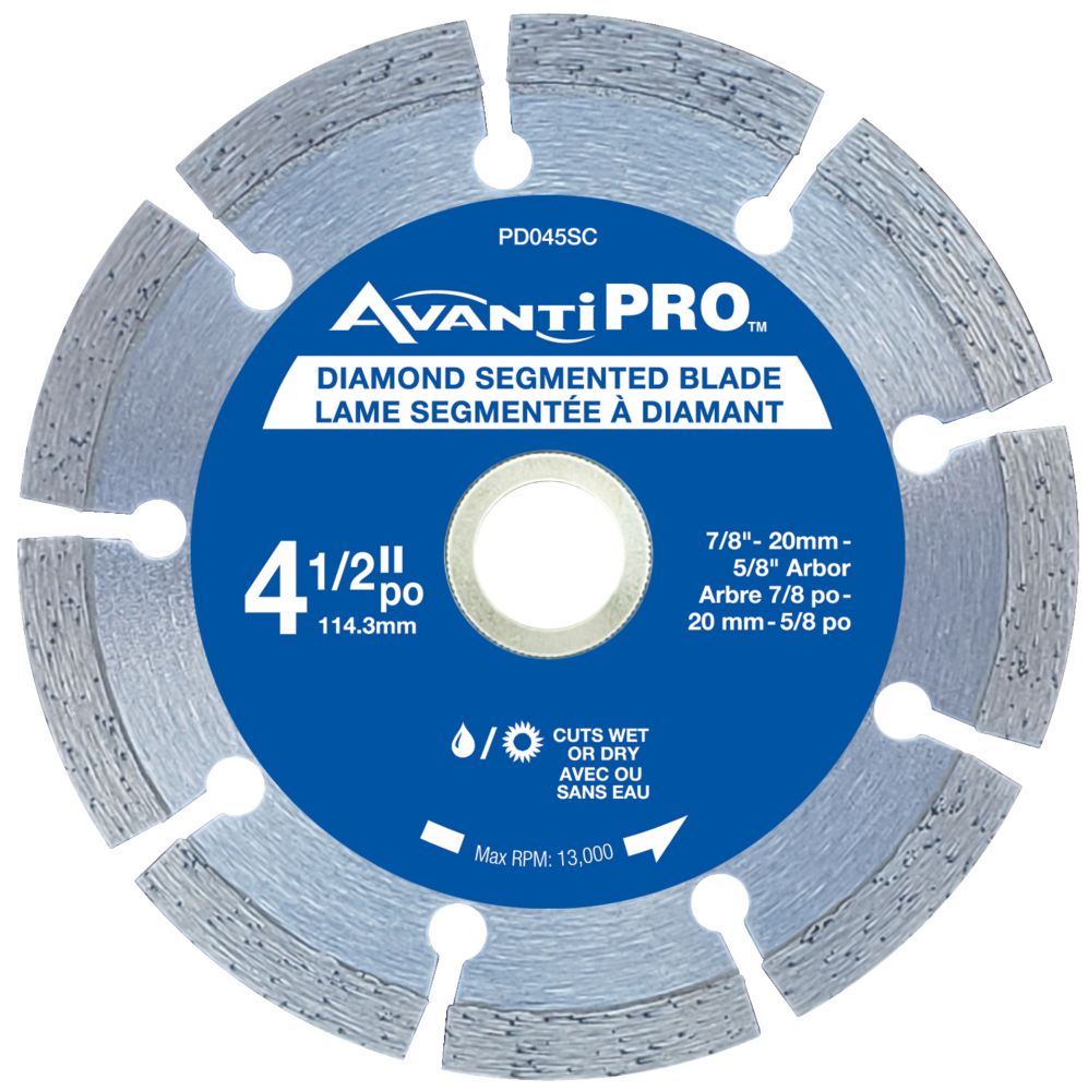 Avanti Pro 4.5 inch Segmented Diamond Blade The Home Depot Canada