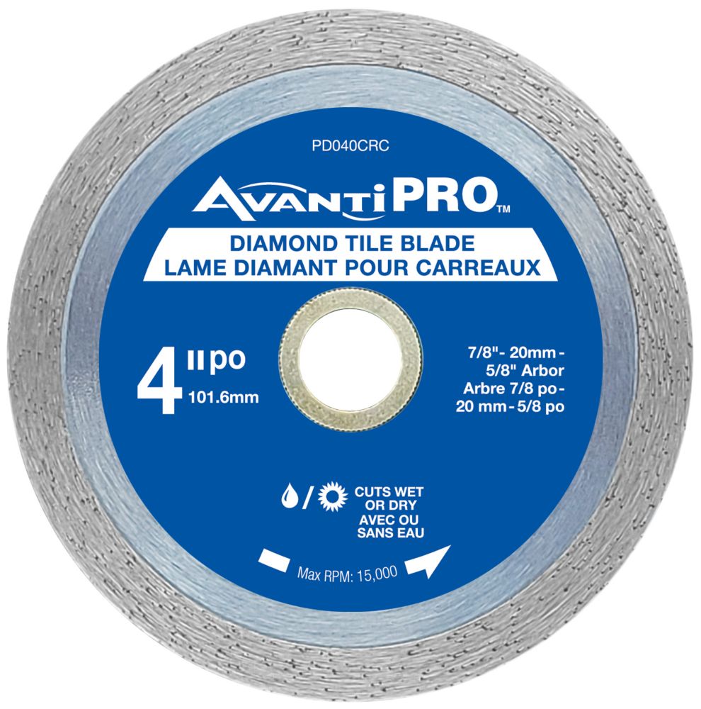 Avanti Pro 4 inch Continuous Rim Diamond Blade The Home Depot Canada