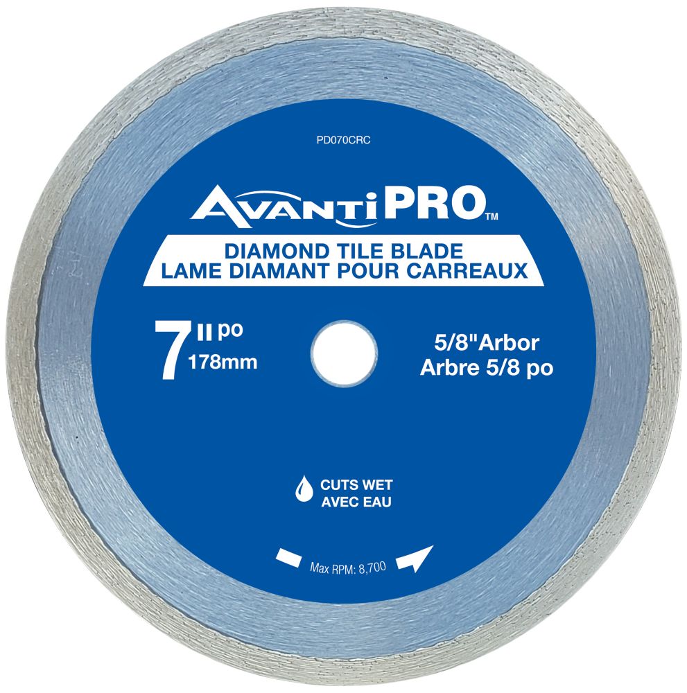 Avanti Pro 7 inch Continuous Rim Diamond Blade The Home Depot Canada