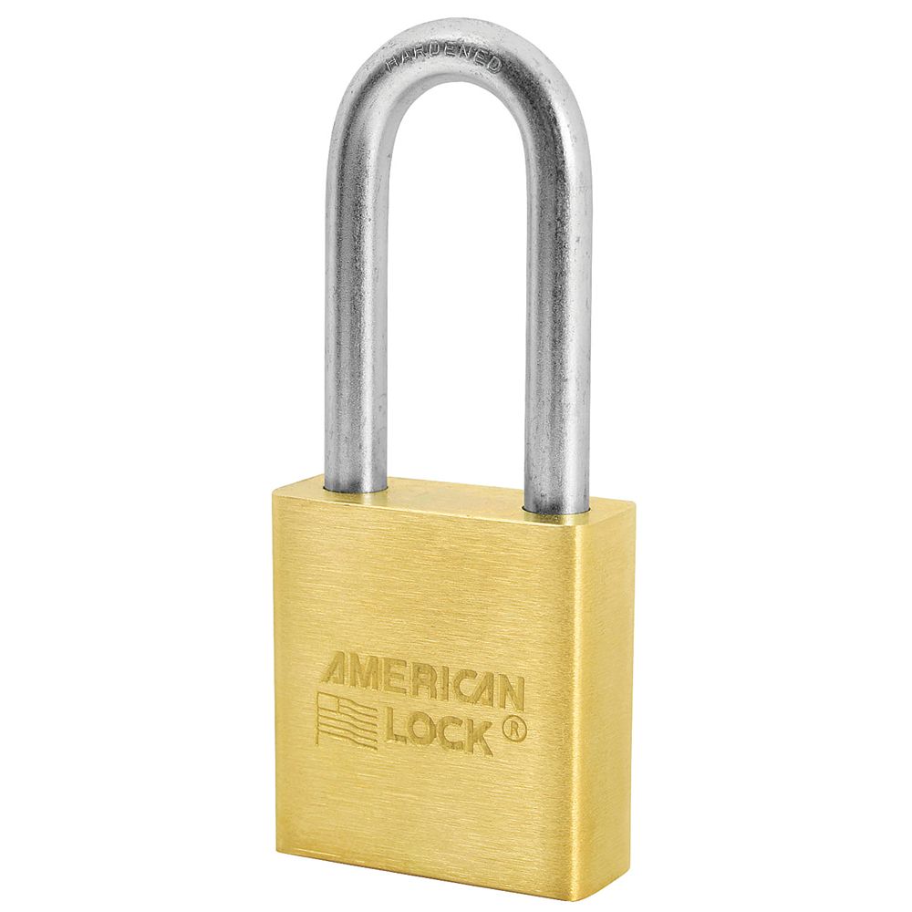 American Lock 13/4 inch (44mm) Solid Brass Pin Tumbler Padlock with 2