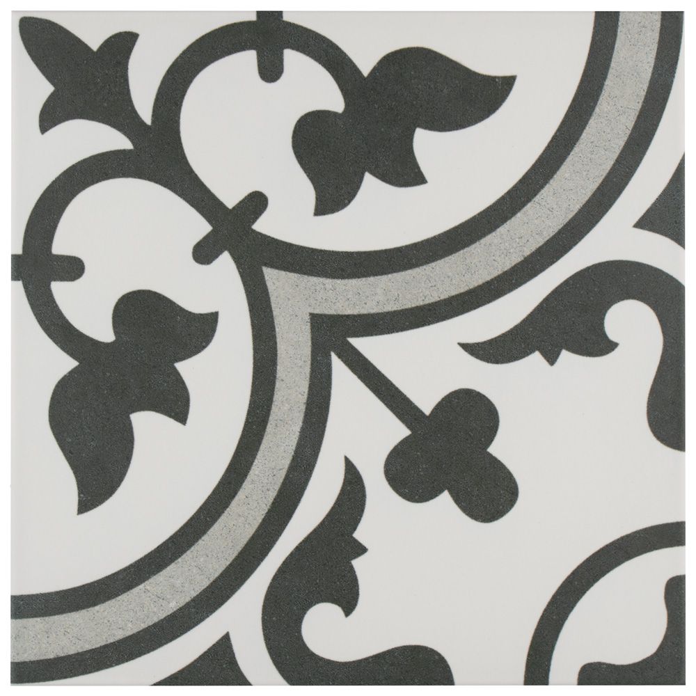 Arte Grey 9-3/4-inch x 9-3/4-inch Porcelain Floor and Wall Tile (11.11 sq. ft. / case)