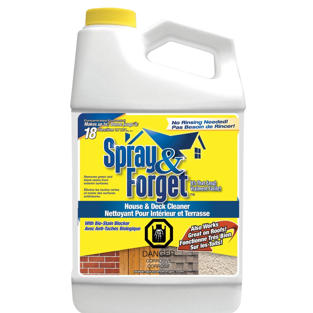 Spray & House & Deck Cleaner, Outdoor Mold Remover, Concentrate