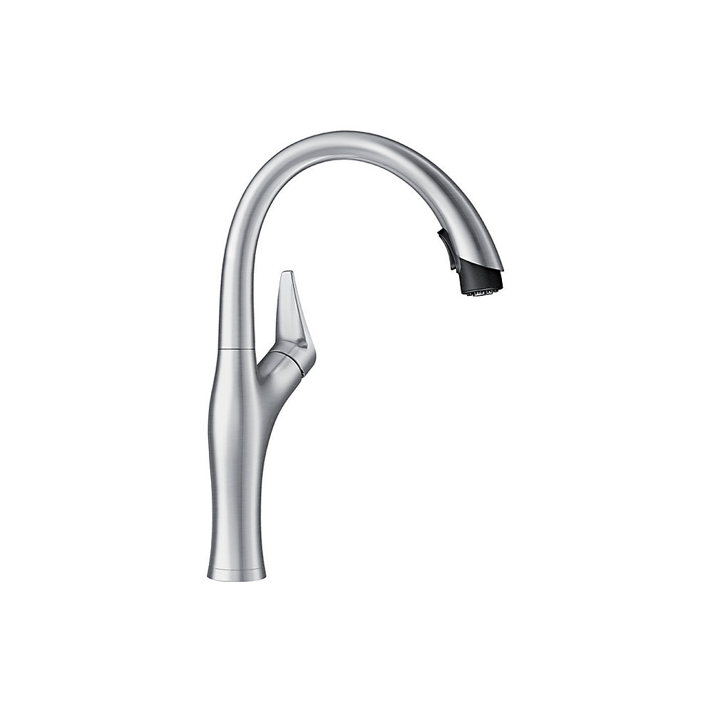 Artona Pull Down Dual Spray Kitchen Faucet Stainless Steel Finish